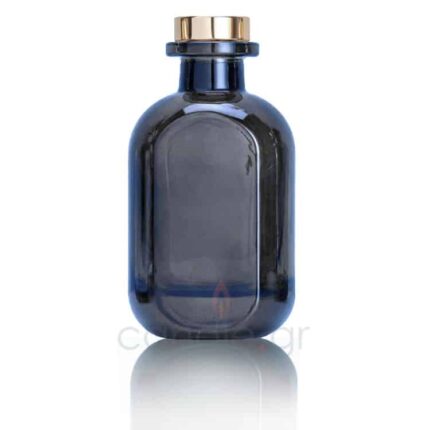 Μπουκάλι για Diffuser Γκρι - Μπλε με χρυσό καπάκι 150ml