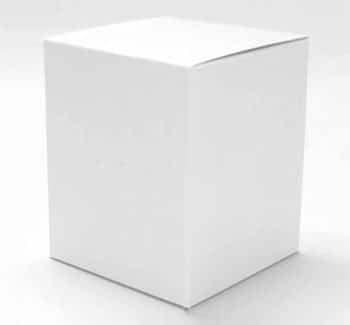 break box white with matt lamination.
