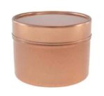 metal wax pot rose gold