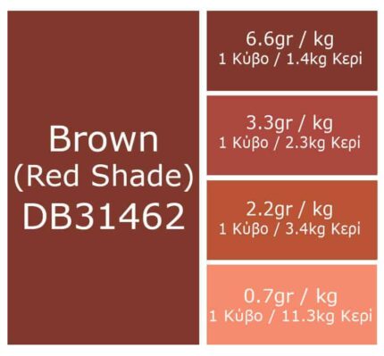 brown red shade dye blocks