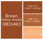 dye blocks brown yellow shade