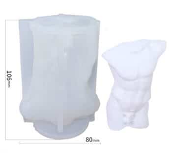 male silicone body mold