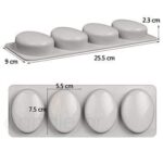 3D Silicone Mold for Oval Soap - 4 soaps - Image 4