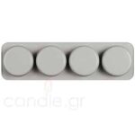 3D Silicone Mold for Soap Round - 4 soaps - Image 2