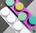 3D Silicone Mold for Soap Round - 4 soaps - Image 5