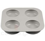 3D silicone mould for soap Round 4-position mould for soap making.