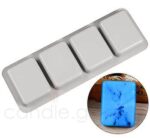 3D Silicone Mold for Oval Soap - 4 soaps