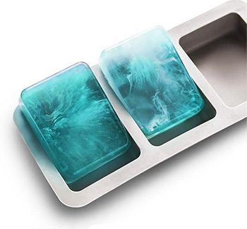 3D Silicone Mold for Rectangular Soap - 4 soaps