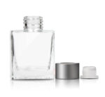 Bottle Square White Matt with screw cap - 100ML