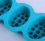 3D silicone mould for soap Round 4-position mould for soap making.