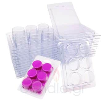 Holders for Wax Melts 6 places - round