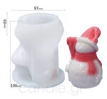 Silicone mould Snowman