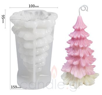 Silicone Christmas Tree Mould 3 - Large