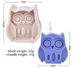 Καλούπι Σιλικόνης Κουκουβάγια 2D