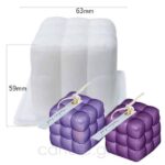 Τρισδιάστατο καλούπι σιλικόνης κύβος μαξιλαράκι