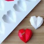 Καλούπι Σιλικόνης Geo Hearts