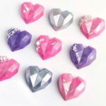 Καλούπι Σιλικόνης Καρδιές Διαμάντι