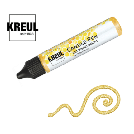 Candle Pen Μαρκαδόρος για κεριά Glitter Gold