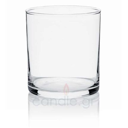 Clear 30 cl glass tumbler with straight sides and a thick base.