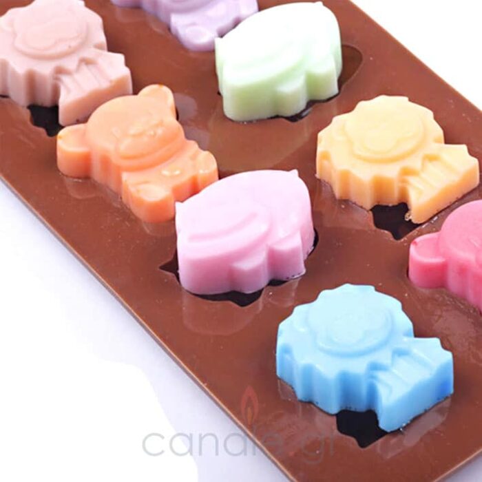 καλούπι σιλικόνης για ταρτακια wax melts