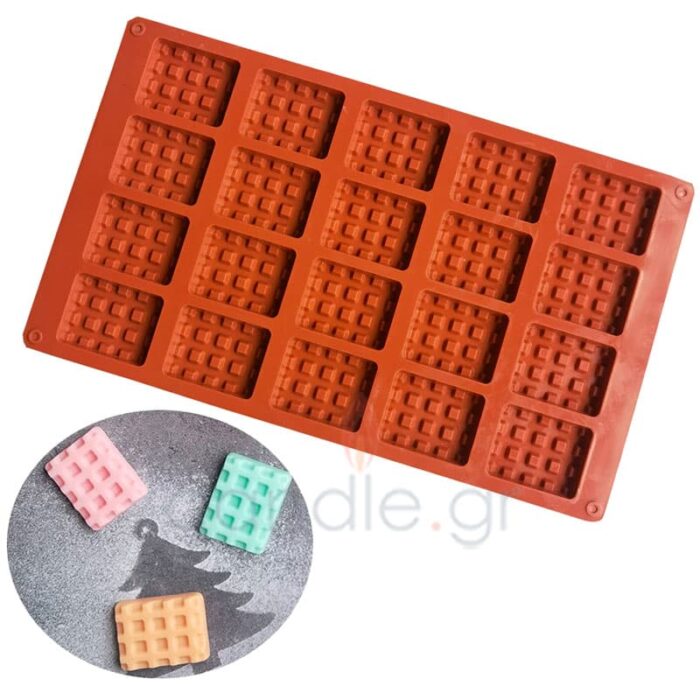 Wax Melts Βαφλάκια Παραλληλόγραμμα (Square Waffles) (3) Wax Melts Βαφλάκια Παραλληλόγραμμα