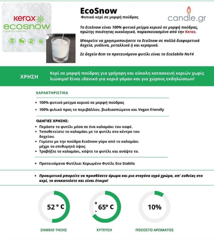 eco snow κερι πουδρα