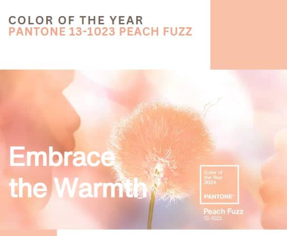 Peach fuzz Η απόχρωση της χρονιάς