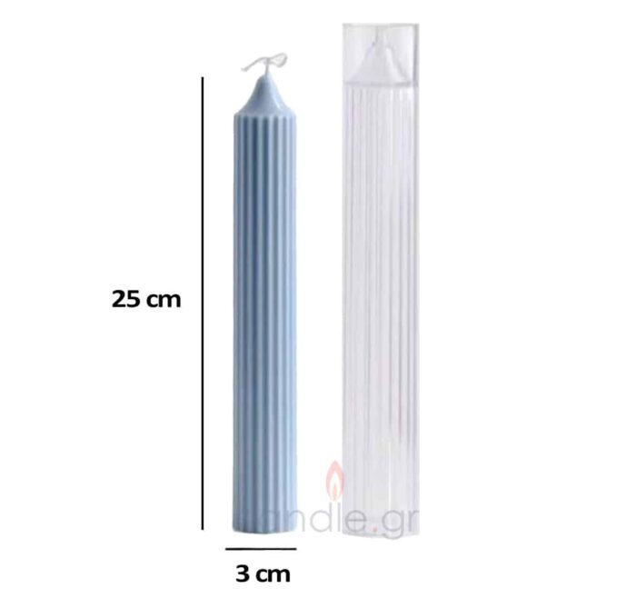 plastic-mold-kionas Καλούπι Πλαστικό για Κερί Δείπνου Κίονας - Κολώνα