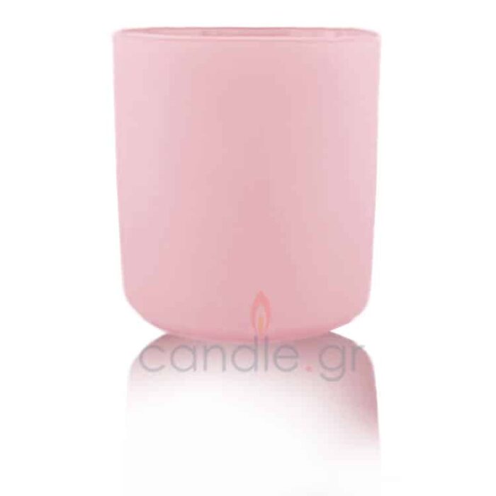 Γυάλινο Ποτήρι ROMA 280ml Baby Pink Γυάλινο Ποτήρι για κερί ROMA baby pink ροζ