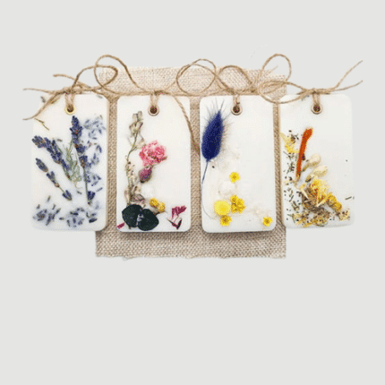 Αρωματικά wax tablets διακοσμημένα με αποξηραμένα άνθη και φυτά – κατηγορία διακόσμηση κεριών (αποξηραμένα, κοχύλια κλπ)