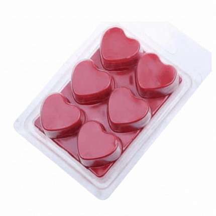Πλαστικό καλούπι για κεριά wax melts σε σχήμα καρδιάς
