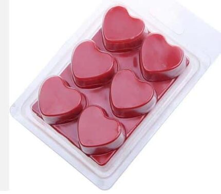 Θήκες για Wax Melts – Καρδιές 6 θέσεων