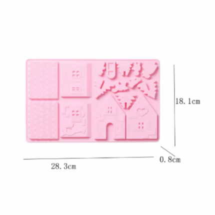 Καλούπι Σιλικόνης Gingerbread House-1