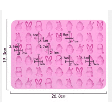 Καλούπι Σιλικόνης-Mini Wax Melts Πασχαλινά