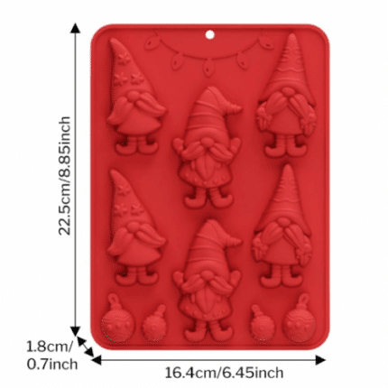 Καλούπι Σιλικόνης Wax Melts - Christmas Gnomes