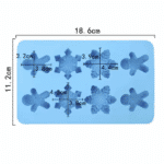 Καλούπι Σιλικόνης Wax Melts - Ginger Snowflake