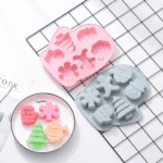 Καλούπι Σιλικόνης Wax Melts - Γιορτινά Σχέδια