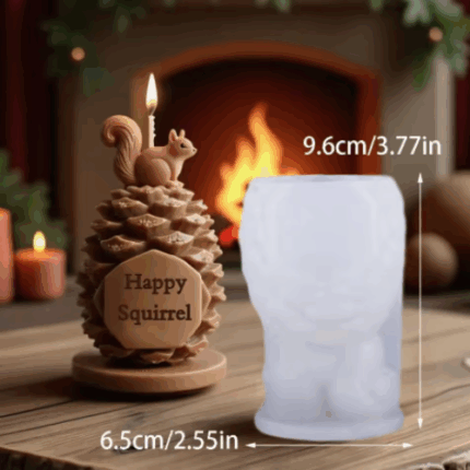 Καλούπι Σιλικόνης Κουκουνάρι Σκιουράκι