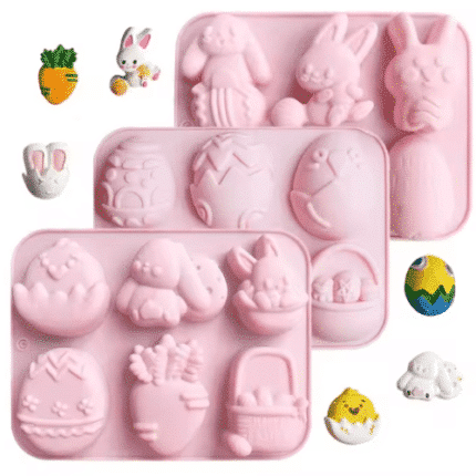 Καλούπι Σιλικόνης Μεγάλα Wax Melts-Πασχαλινά Σχέδια