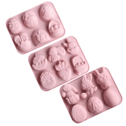Καλούπι Σιλικόνης Μεγάλα Wax Melts Πασχαλινά Σχέδια