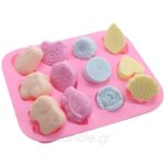 Καλούπι Σιλικόνης Μεγάλα Ταρτάκια Wax Melts Ζωάκια