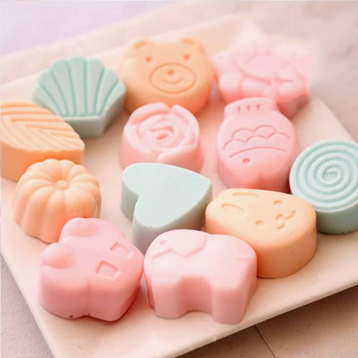 Καλούπι Σιλικόνης Μεγάλα Ταρτάκια Wax Melts Ζωάκια