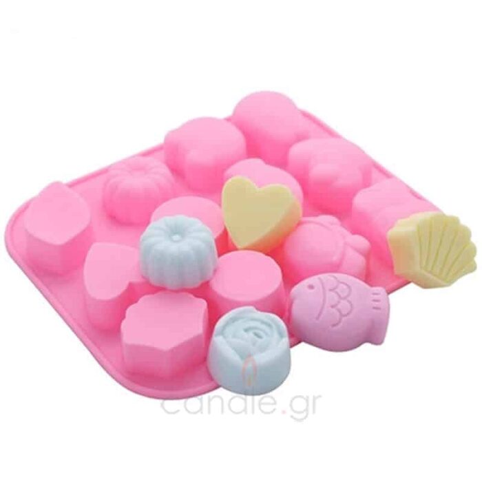 Καλούπι Σιλικόνης Μεγάλα Ταρτάκια Wax Melts Ζωάκια