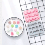 Καλούπι Σιλικόνης Ταρτάκια Wax Melts Flower Garden2