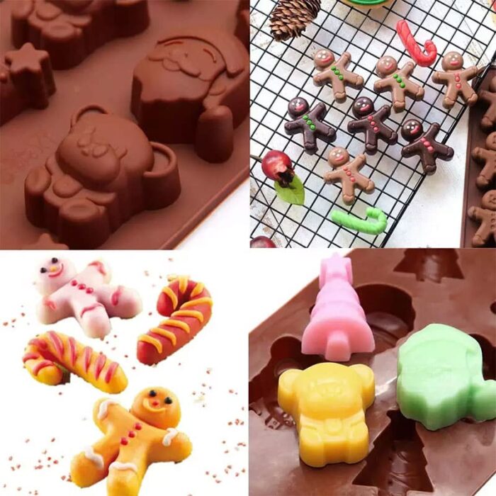 Καλούπι Σιλικόνης Χριστουγεννιάτικα - διάφορα σχέδια