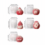 Καλούπι Σιλικόνης Χριστουγεννιάτικες Φιγούρες