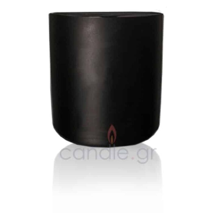 δοχείο_για_κερί_ROMA 280ml – Μαύρο Ματ Γυάλινο Ποτήρι ROMA 280ml – Μαύρο Ματ
