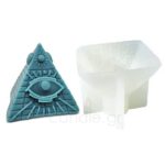 Καλούπι Σιλικόνης για κερια Πυραμίδα Evil Eye