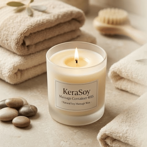 Κερί για μασάζ πάνω σε πάγκο