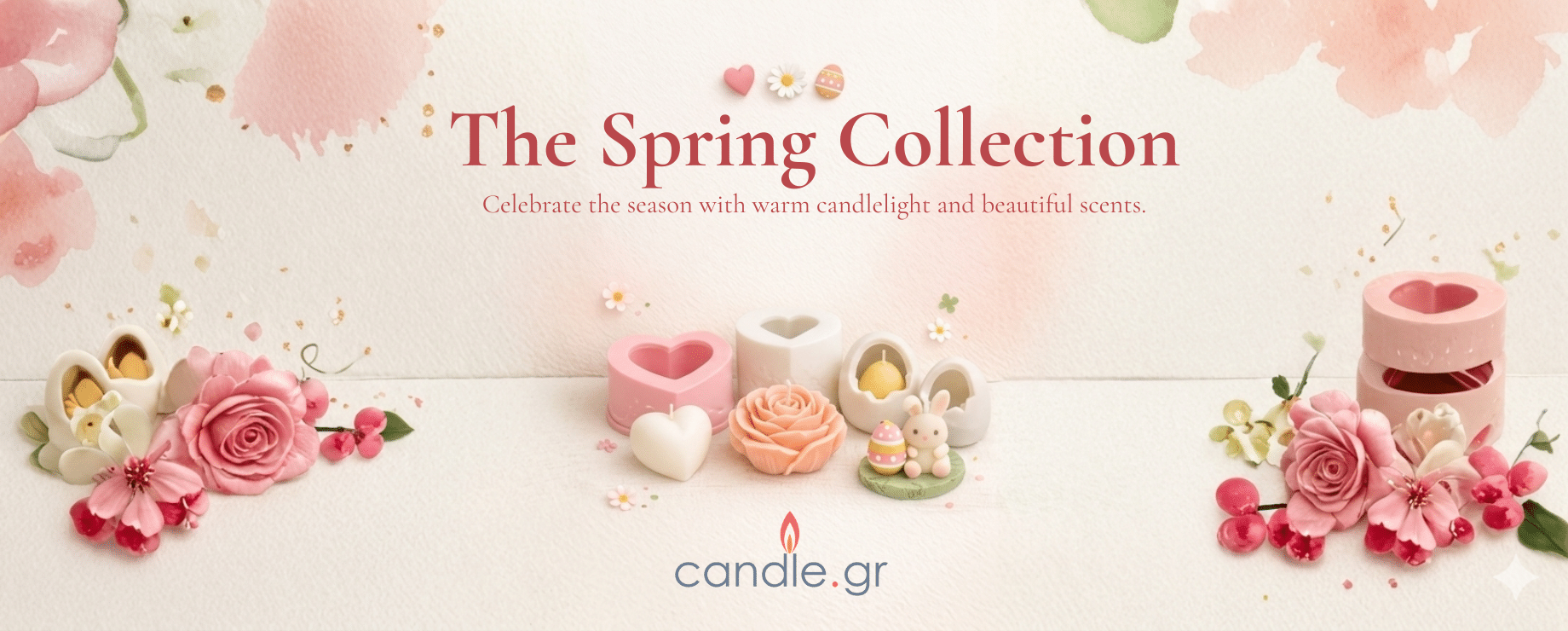 Ανοιξιάτικη και πασχαλινή συλλογή από υλικα για κεριά